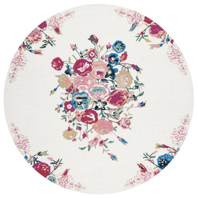 SAFAVIEH Handmade Blossom Miral Country Floral Wool Rug