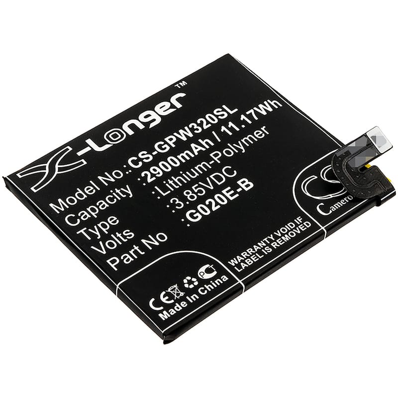 Battery for Google G020E G020F G020G G020H Pixel 3A G020E-B Mobile CS-GPW320SL - Black