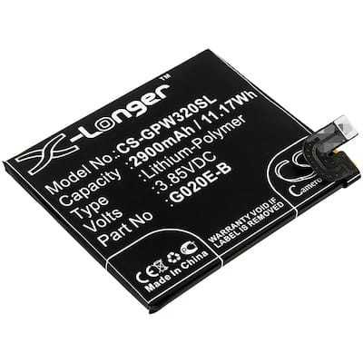 Battery for Google G020E G020F G020G G020H Pixel 3A G020E-B Mobile CS-GPW320SL - Black