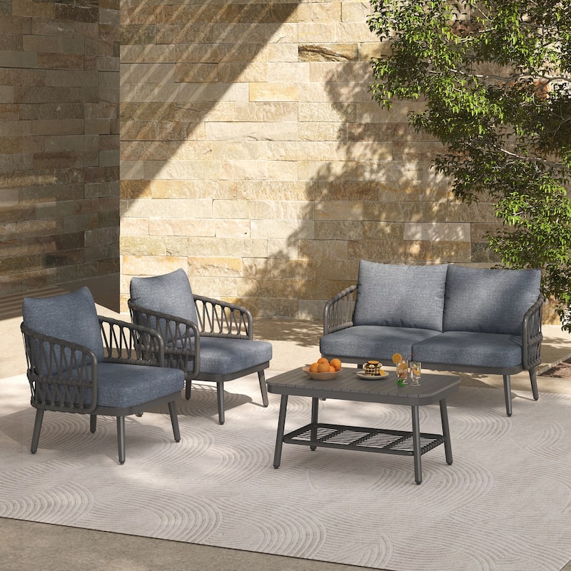 4-Piece Outdoor Patio Furniture Set