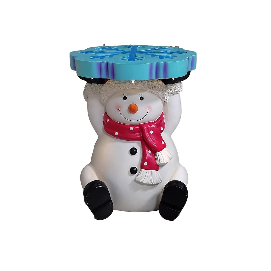 Pre-lit Snowman Christmas Tabletop Decoration - 21.25"