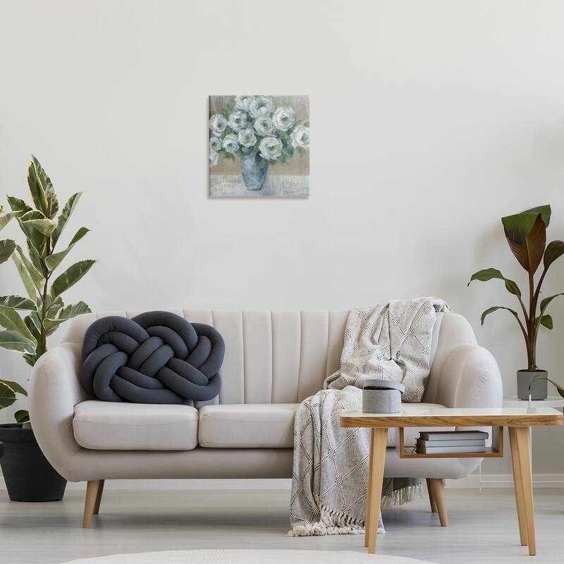 Stupell Round Painted Roses Canvas Wall Art Design By Carol Robinson