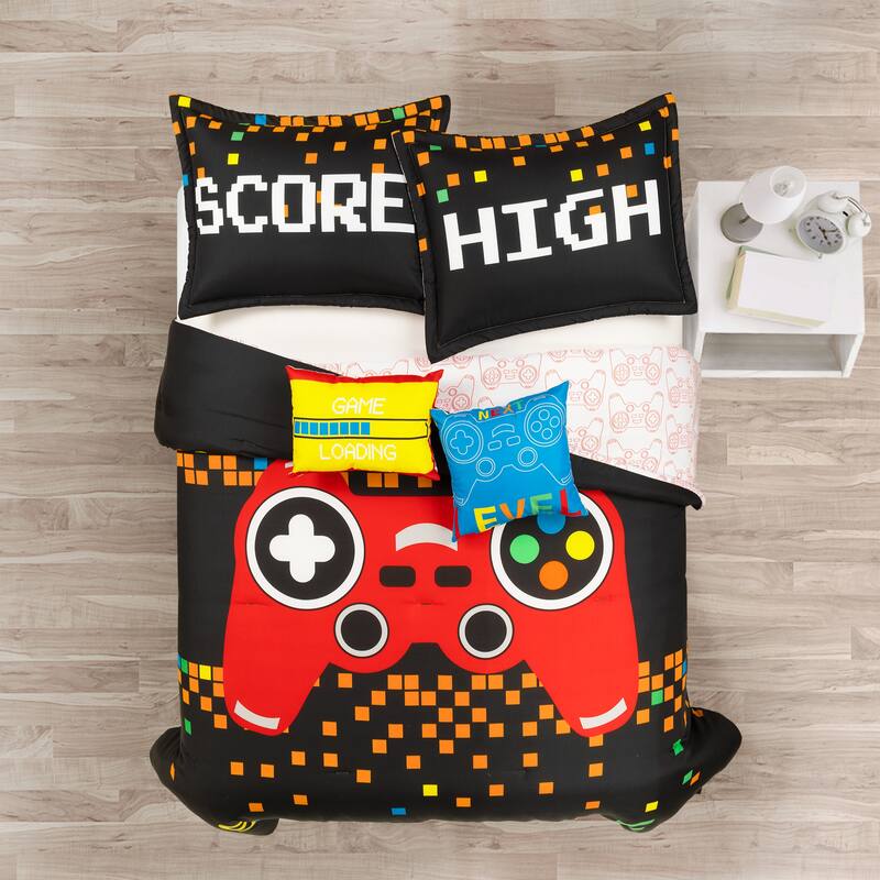 Lush Decor Video Games Reversible Oversized Comforter Set