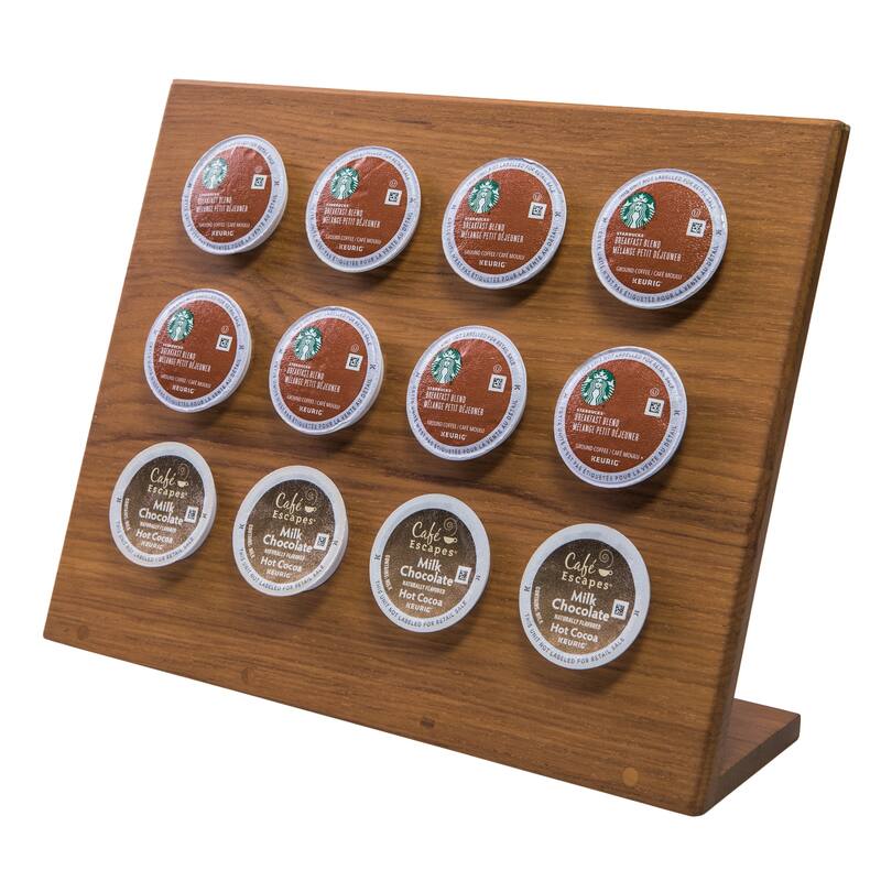 Teak Coffee Pod Holder