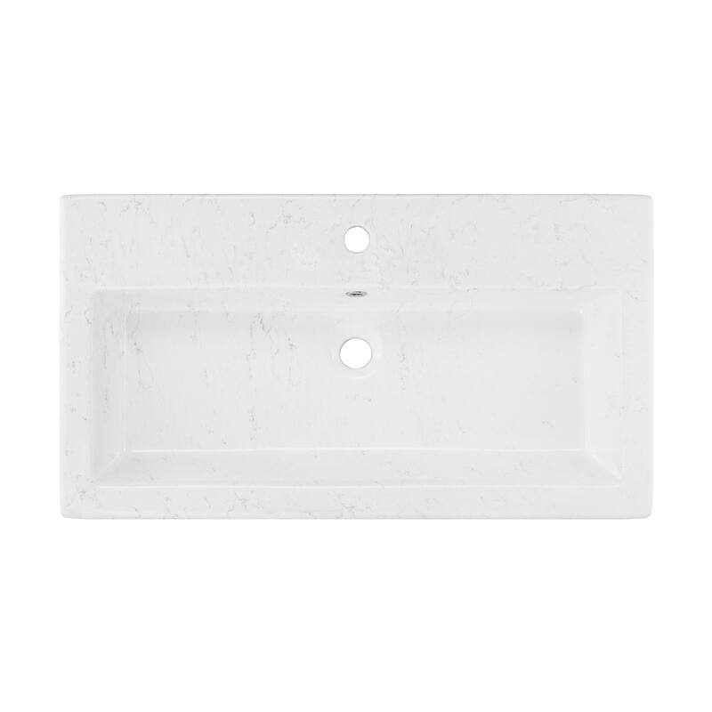 Swiss Madison Voltaire Wide Rectangle Vessel Sink