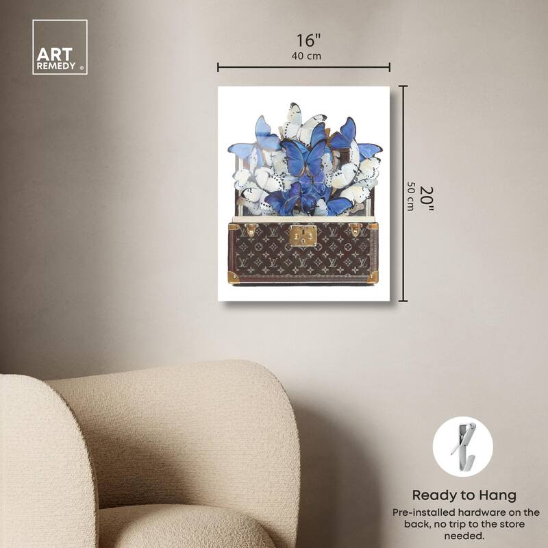 Luxurious Butterflies Acrylic by Art Remedy, Ready to Hang