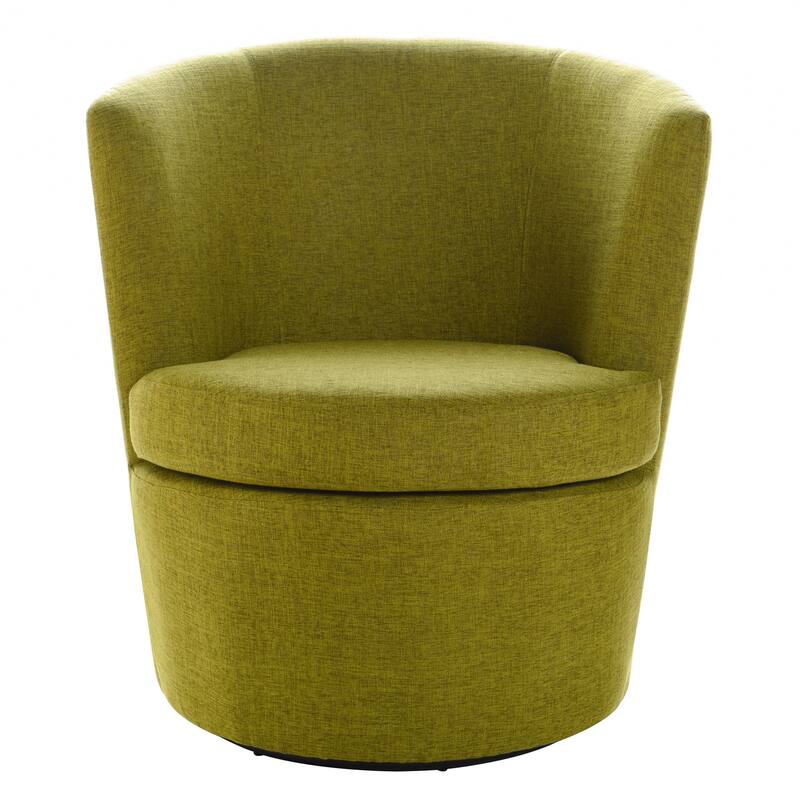 StyleCraft Barrel Swivel Accent Chair - Lemongrass