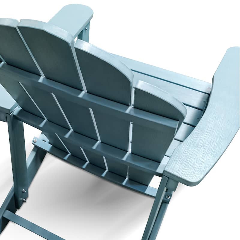 Adirondack Chair Plastic Weather Outdoor Chairs Blue - 9' x 12'