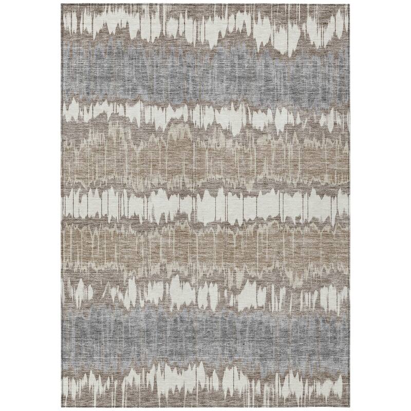 Machine Washable Indoor/ Outdoor Chantille Contemporary Ombre Rug