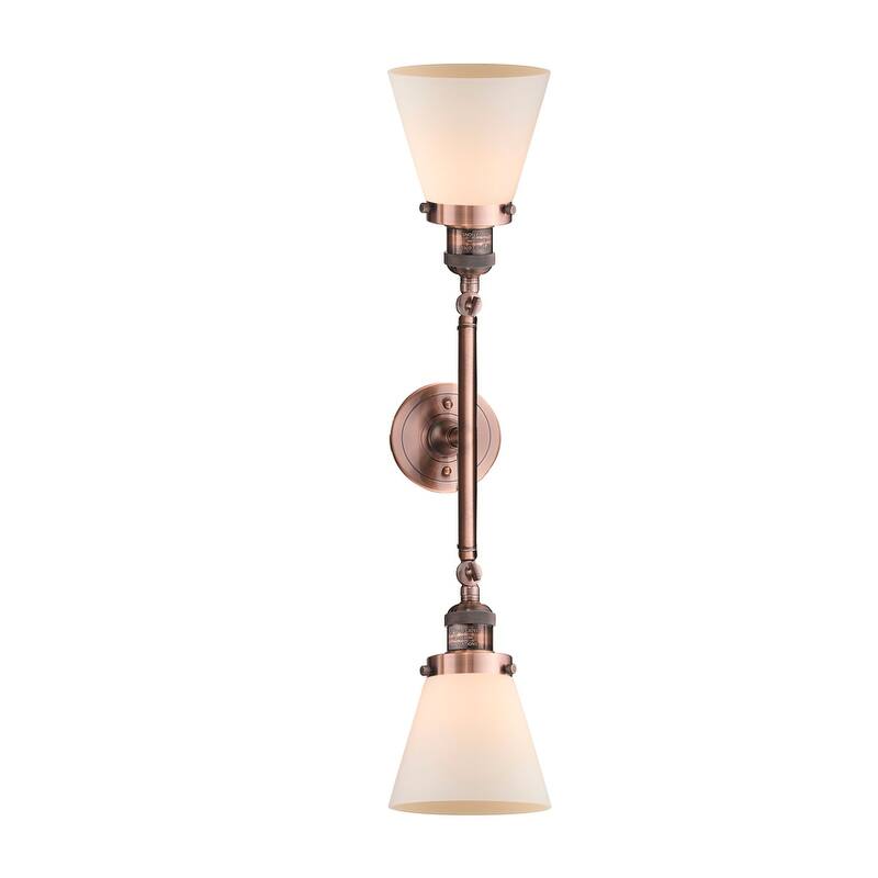 Innovations Lighting Small Cone 2 Light 23" Wide Bathroom Vanity Light