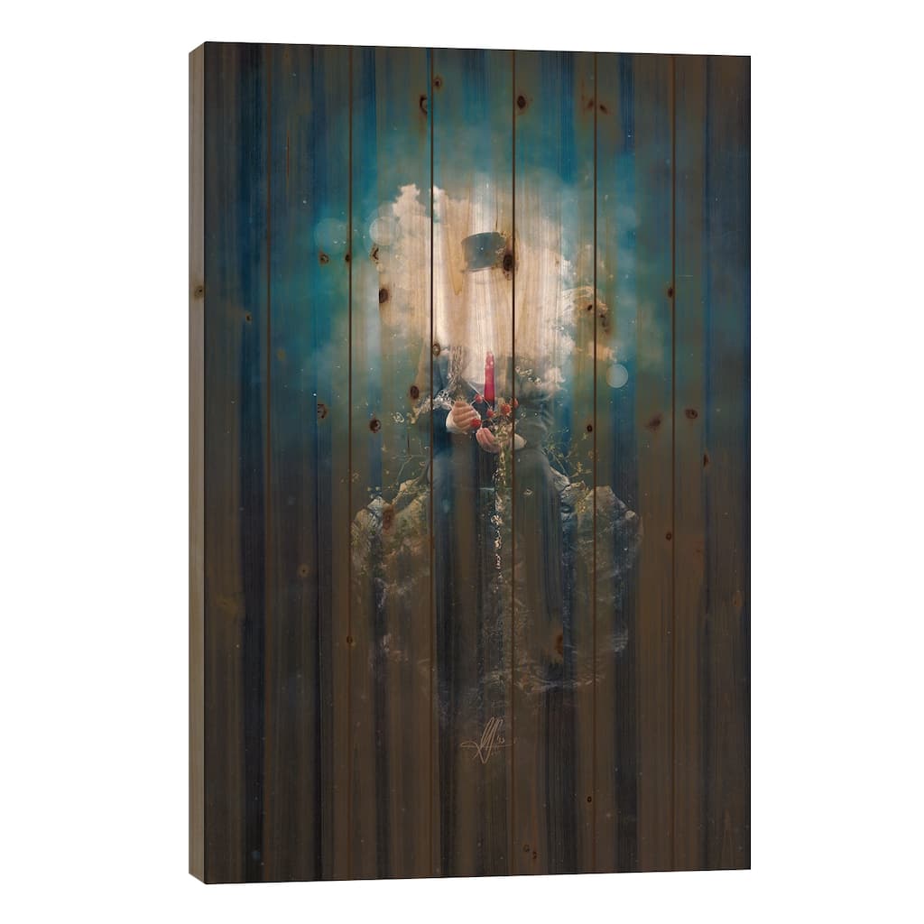 Patience Print On Wood by Mario Sanchez Nevado - Multi-Color