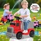 preview thumbnail 58 of 64, EROMMY Kids Ride-On Cars – 24V 2-Seater Dump Truck / 12V Fire Truck / 1:16 High-Speed RC Car – Multiple Colors & Styles 12V Fire Truck - Red