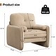 preview thumbnail 25 of 76, HOMYKA Oversized Accent Chair, Modern Sherpa Single Sofa with 2PCS Pillows