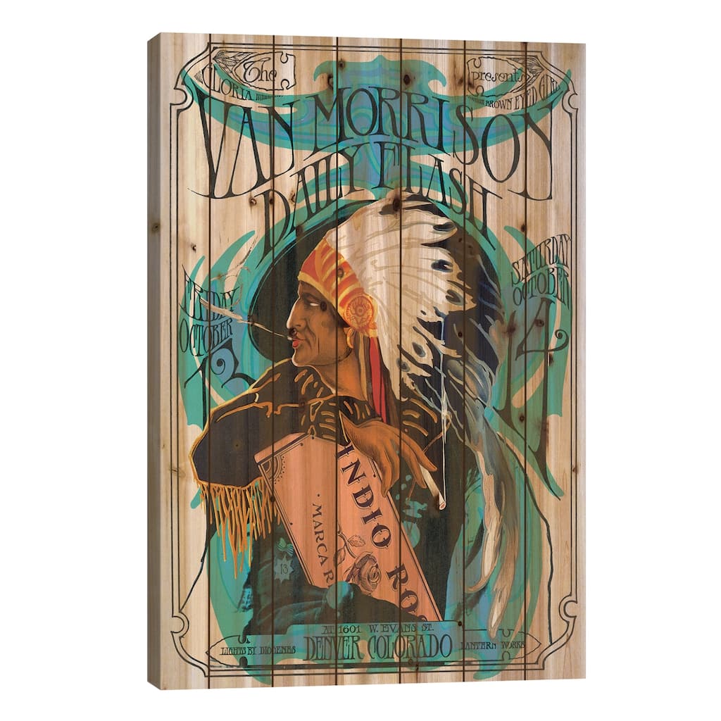 Van Morrison Print On Wood by Radio Days - Multi-Color
