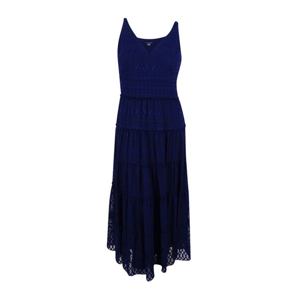 tommy hilfiger tiered maxi dress