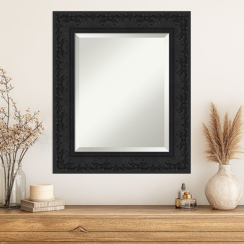 Luxe Beveled Framed Wall Mirror