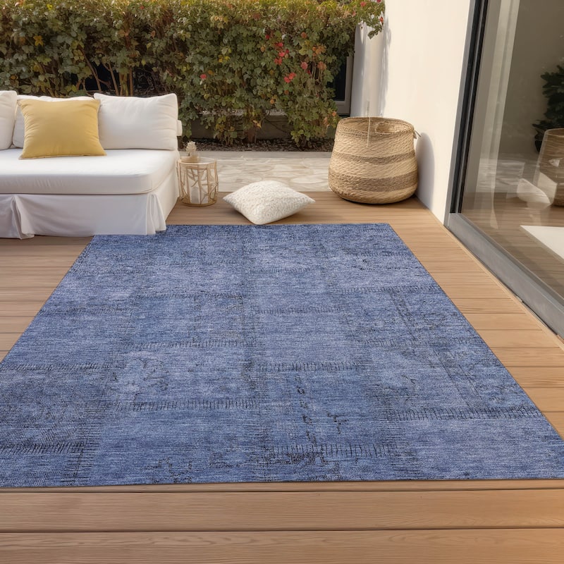 Machine Washable Indoor/ Outdoor Chantille Boho Traditional Rug