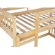 preview thumbnail 13 of 11, Playhouse Twin over Twin Floor Bunk Bed with Fun Design of Climbing Ramp and Ladder, Safety Guardrails