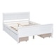 preview thumbnail 36 of 50, Full Wood Platform Bed with Drawers - Elegant Design, No Box Spring Needed