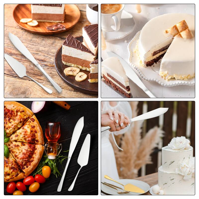 Wedding Cake Knife and Server Set, Cake Cutting Set 11/9 Inch