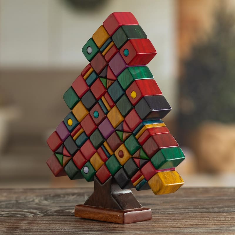Novica Handmade Gift Tree Wood Sculpture