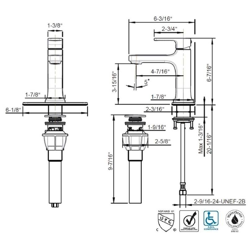 Ultra Faucets Dean Collection Single-Handle Lavatory Faucet