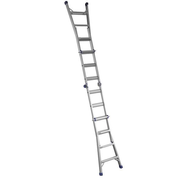 COSCO 18 Foot Reach Height Aluminum Multi Position Ladder 18 Foot cosco-18-foot-reach-height-aluminum-multi-position-ladder-18-foot