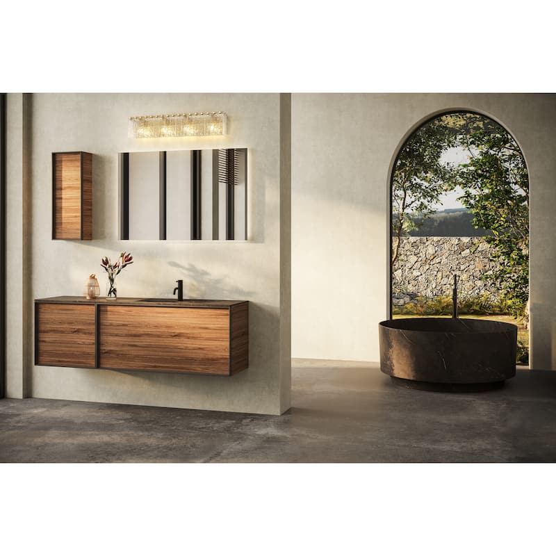 Z-Lite Glacier 4 Light Vanity - Modern Gold