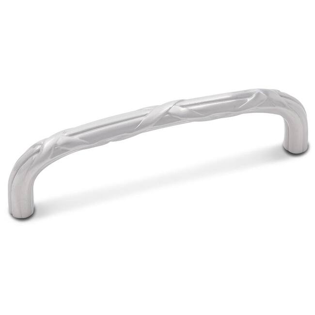 RK International CP 857 Lines and Crosses 5" Center to Center Solid - Satin Nickel