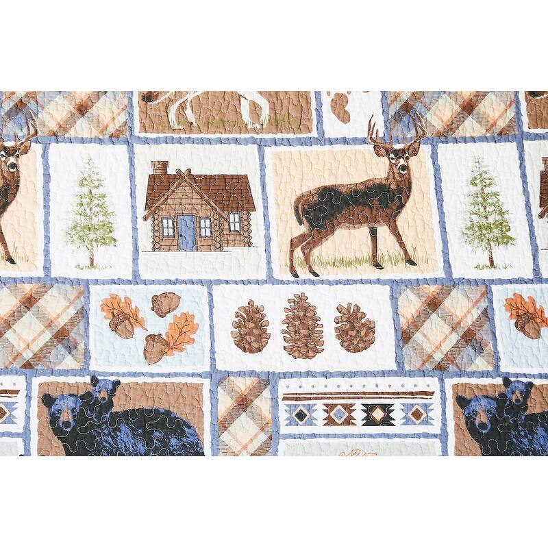 Oakley Lodge Rustic Cotton Quilt Set