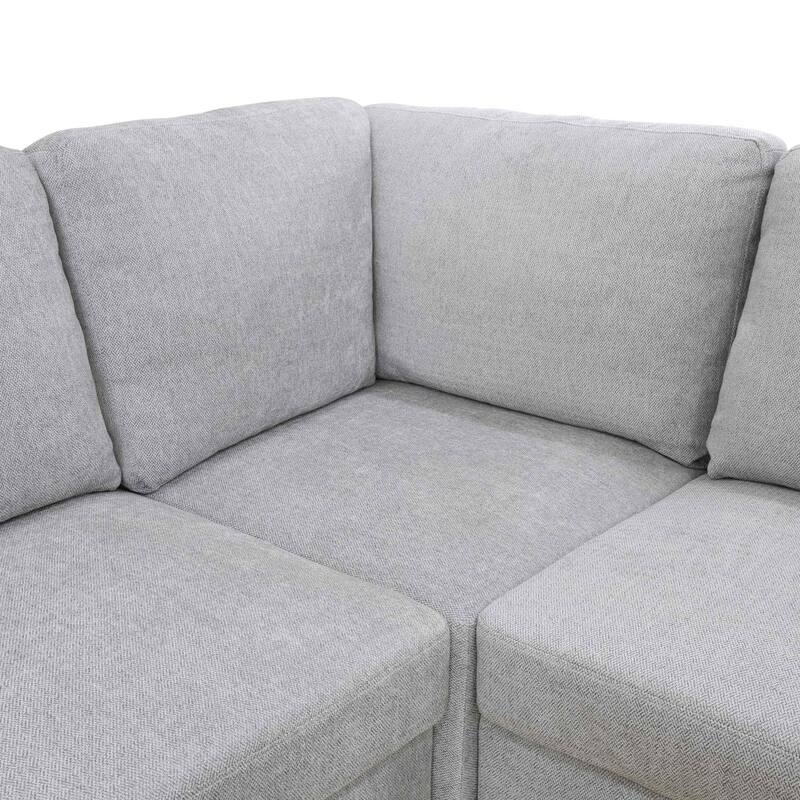 Convertible Modular Sofa Bed with Ergonomic Recline and Space-Saving Design
