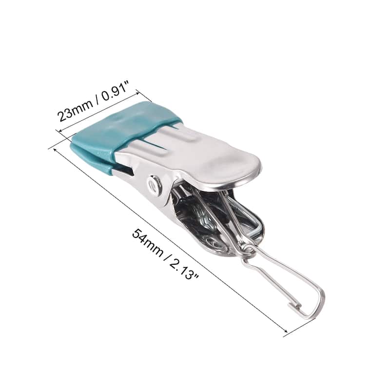 Uxcell Laundry Clips with Buckle, Stainless Steel Hanging Hooks