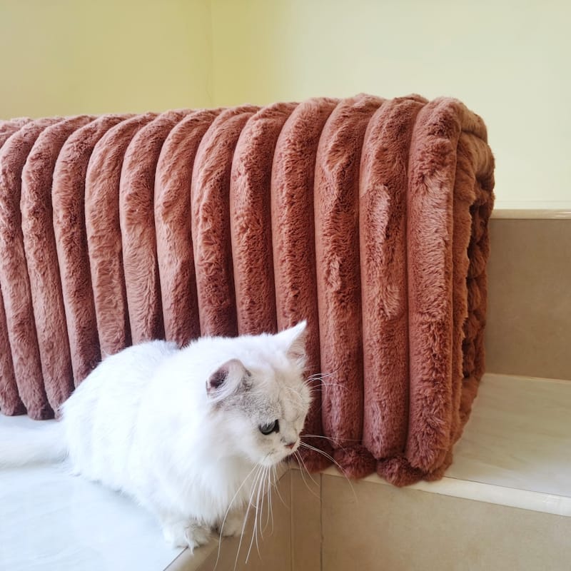 Pet Supplies Ottoman Storage Bench Corduroy Bench Cat's Nest to Hide for the Living Room, Entryway and Bedroom