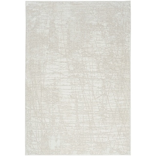 Nourison Home Texture Indoor only Cream / Ivory Abstract Area Rug