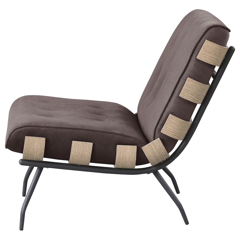 Aloma Upholstered Tufted Armless Accent Chair