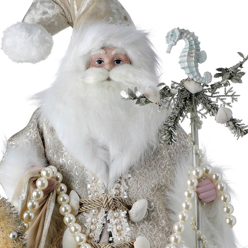 18'' Seashore Santa W/Treasure Bag