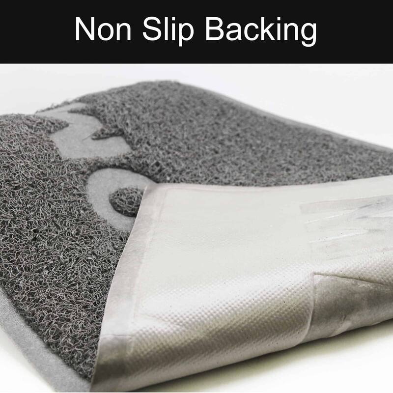 Outdoor Door Mat Semi Circle Scraper Recycled PVC Non-Slip Backing