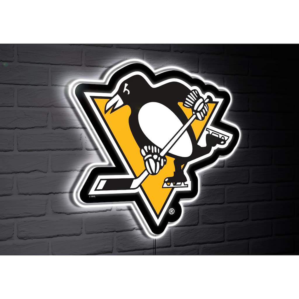 Pittsburgh Penguins Team Logo LED Wall Decor Lighted Sign