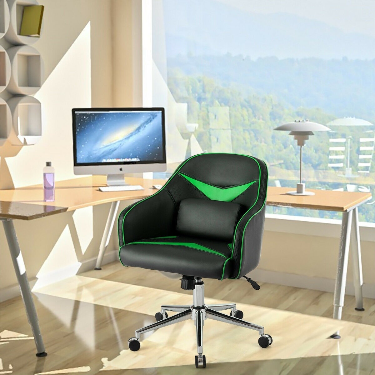 Office Chair Adjustable Height With Massage Lumbar Support On Sale Overstock 31689392