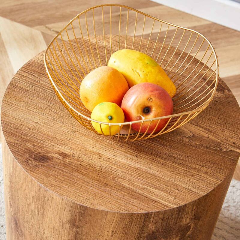 Small round dining table with anti-slip feet for dining or office use
