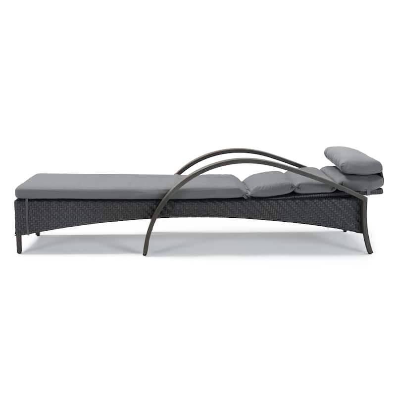 Barcelo 2 Piece Sunbrella Outdoor Patio Chaise Lounges Set