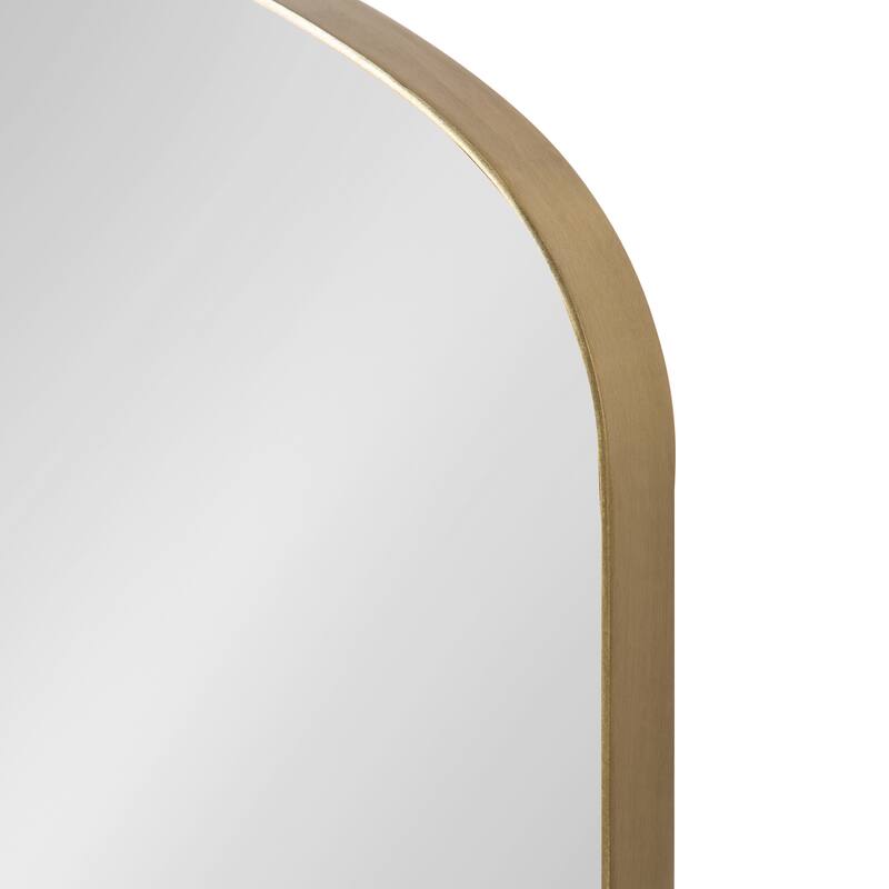 Kate and Laurel Peyson Framed Arch Mirror with Shelf