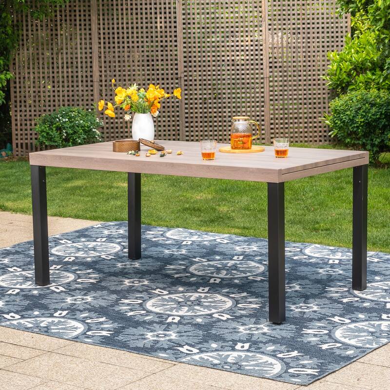 7/9-Piece Patio Dining Set, 6/8 Folding Textilene Chairs and 1 Expandable Table
