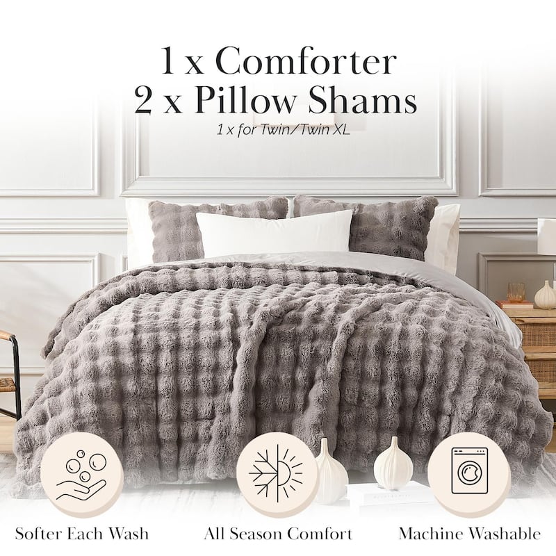 Luxe & Soft Faux Fur Comforter Set