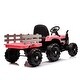 preview thumbnail 35 of 118, Luxury Electric Ride-On Tractor Toy for Children with Remote Control, Trailer, and LED Lights - 3-6 Years