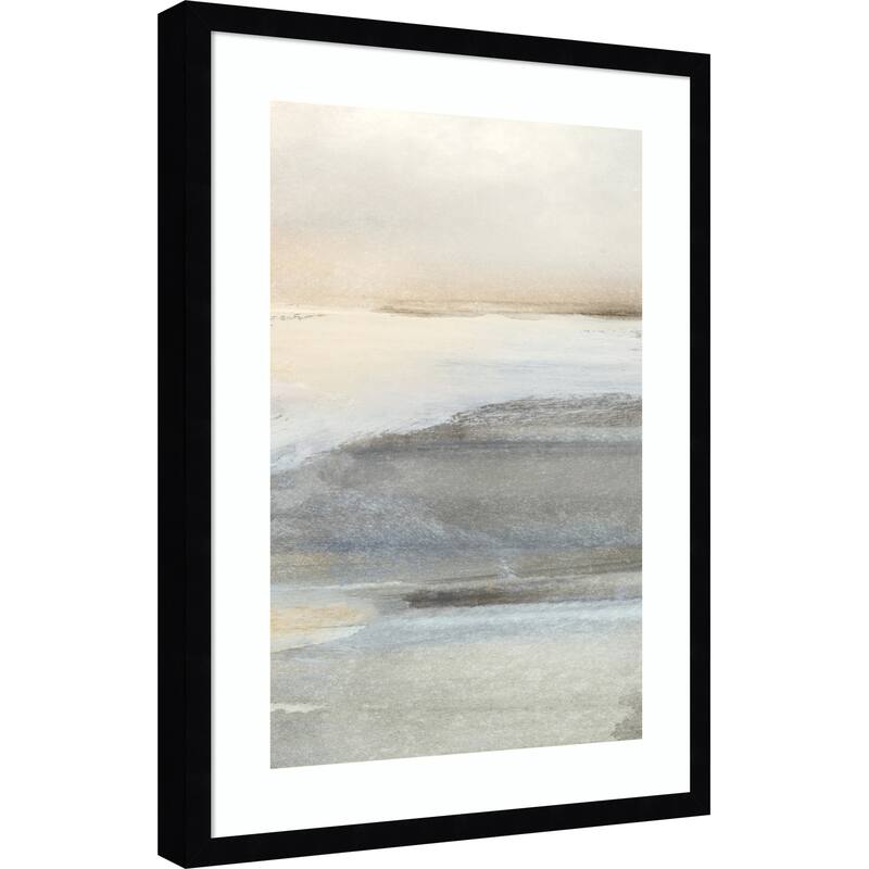 Land No. 3 by Dan Hobday Wood Framed Wall Art Print