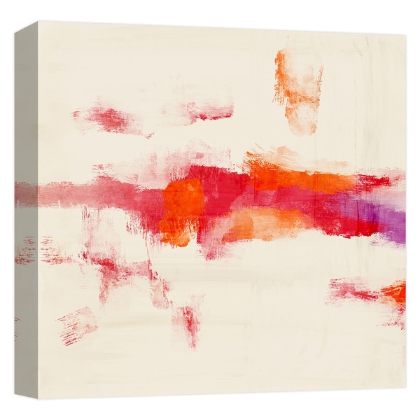 PTM Images 9-124685 PTM Canvas Collection 12" x 12" - "Red Mist" Giclee Abstract Art Print on Canvas
