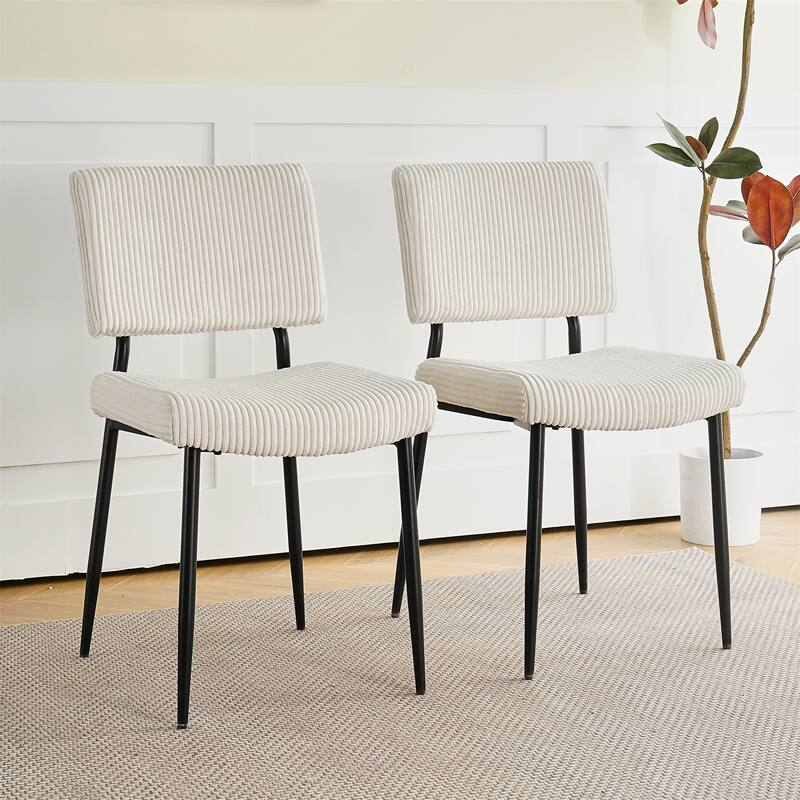 Modern Simple Velvet Dining Chair Set of 2