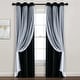 preview thumbnail 88 of 146, Lush Decor Grommet Sheer Panel Pair with Insulated Blackout Lining