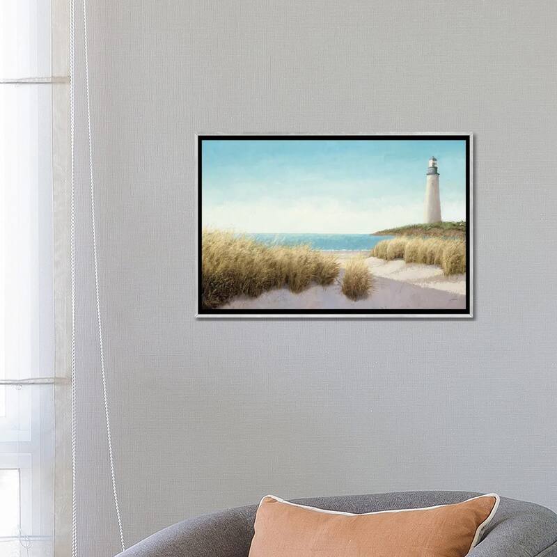 iCanvas "Lighthouse by the Sea" by James Wiens Framed